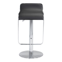Zuo Equino Barstool - Black-Plush and durable faux leather fabric