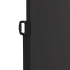 Outsunny Retractable Side Awning - 13' x 6' - Black-Fix one side to a wall and another side to concrete, cement floor or wood deck for better stability