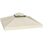 Outsunny 10' L x 10' W Gazebo Replacement Canopy Cover with Drain HolesTop Cover - Cream-ONLY fits 10' x 10' (3 x 3 m) gazebos, Outsunny 100110-076, 01-0153 series. Please look carefully at the product dimensional image and measure your gazebo frame to ensure a good fit
