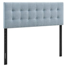 Modway Emily Fabric Upholstered Queen Size Headboard - Sky Blue-Premium Linen-Like Fabric