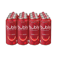 Bubly Cherry Sparkling Water King Cans - 12 Pack-Carbonated water