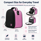 Vangoddy Padded Camera Shoulder Bag - Light Pink-Built-in carrying handle provides an additional transport option