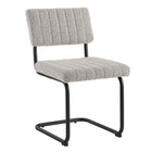 Modway Parity Boucle Dining Side Chairs - Black/Taupe - 2 Pack-Assembly Required