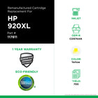 CIG CD974AN HP 920XL Remanufactured Inkjet Cartridge - High Yield - Yellow-Page Yield: 700