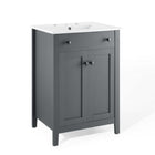 Modway Nantucket 24" Bathroom Vanity - Grey/White-7