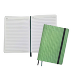 Hilroy Embossed Weave Journal - 4" x 6" - Lined - 96 Sheets - Forest Green-Fashion end sheets add a stylish finishing touch