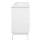 Modway Render 48" Single Sink Bathroom Vanity - White-Full-Extension Drawers