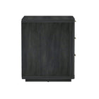 Manhattan Comfort Evelyn 20" Modern 3-Drawer Nightstand - Charcoal Grey-Perfect for Bedside Storage, Lamps or Display Items