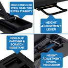 Mount-It! 32" Height Adjustable X-Lift Standing Desk Converter - Black-Affordable way to improve your home or office work ergonomics