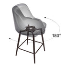 Zuo Keppel Swivel Counter Stool - Black/Bronze-8