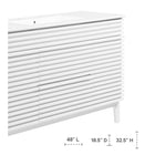 Modway Render 48" Single Sink Bathroom Vanity - White-Tapered Wood Legs