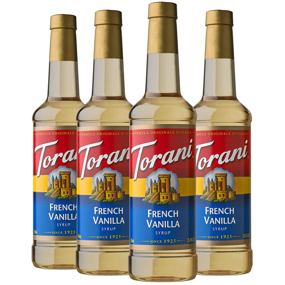 Torani French Vanilla Syrup - 750 mL - 4 Pack | staples.ca