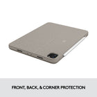 Logitech Combo Touch iPad Pro 11-inch (1st, 2nd, 3rd, 4th gen - 2018, 2020, 2021, 2022) Keyboard Case - Sand-Do it all with Combo Touch: Four versatile use modes allow you to type, sketch, view and read without ever having to remove your iPad Pro from the keyboard case