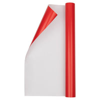 JAM Paper Glossy Wrapping Paper - 17" x 18' - Glossy Red - 2 Pack-Colour: Red