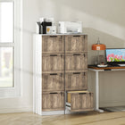 HOMCOM 4-Drawer Letter/A4 Filing Cabinet with Lock - White-Each drawer features a lock and two keys for privacy protection
