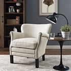 Modway Key Upholstered Fabric Armchair - Sand-Dense Foam Cushioning