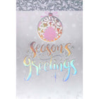 Rosedale Gold General Christmas Greeting Cards/Envelopes - 5-1/2" x 8" - Season's Greetings: Shiny - 6 Pack-Card shop quality greeting cards