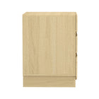 Manhattan Comfort Ardea 20" Contemporary 3-Drawer Nightstand - Natural Oak-Home Assembly Required (All Hardware Included)