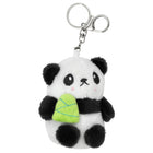 Merangue Panda Keychain-Soft faux fur with secure split ring and clip