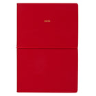 Gry Mattr Vegan Leather Soft Cover Notebook - Red-Vegan leather soft cover with elastic closure