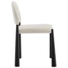 Modway Hayley Upholstered Fabric Dining Side Chair - Black/Cream-Fully Assembled