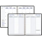 Staples 2026 Weekly/Monthly Planner - 8-3/4" H x 6-7/8" W - Black - Bilingual-Black cover