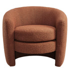 Modway Affinity Upholstered Boucle Fabric Curved Back Armchair - Rust-Fully Assembled