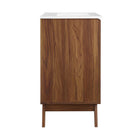 Modway Soma 30" Bathroom Vanity - Walnut/White-Wood Grain Finish