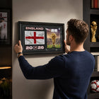 Frameworth Official FIFA World Cup 2026 England Flag & Trophy Framed Print - 15" x 24"-Arrives ready to hang and makes a standout gift for soccer fans and World Cup collectors.