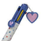Pep Rally Bonjour Bestie 8-in-1 Coloured Pen - 0.7mm - Assorted - Hearts-0.7 mm tip for smooth writing