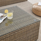 Modway Convene Outdoor Patio Coffee Table - Brown-Water and UV Resistant