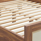 Modway Capri Wood Grain Queen Platform Bed - Walnut-9