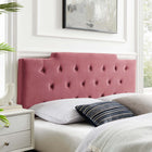 Modway Juliet Tufted Performance Velvet King/California King Headboard - Dusty Rose-Performance Velvet Polyester Upholstery