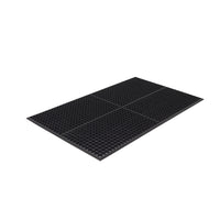 Edgewood Competitor Series Light Open Top Anti-Fatigue Mat - 3' W x 5' L x 9/16" D - Black-Medium Duty