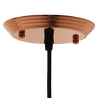 Modway Dimple 6.5" Bell-Shaped Pendant Light - Rose Gold-UL Listed and Approved