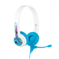 BuddyPhones StudyBuddy Headphones - Blue-Headphone style on-ear, design for kids with SafeAudio