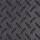 Edgewood Foam Fusion Diamond Plate Surface Laminated Anti-Fatigue Mat - 3' W x 5' L x 5/8" D - Black-Vinyl PVC Diamond Plate laminated to long lasting antifatigue PCV foam