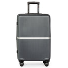 Air Canada Laurentian 24" Hardside Checked Luggage - 360-Degree Spinner - Charcoal-Medium checked luggage provides practical packing space for longer trips