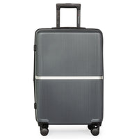 Air Canada Laurentian 24" Hardside Checked Luggage - 360-Degree Spinner - Charcoal-Medium checked luggage provides practical packing space for longer trips