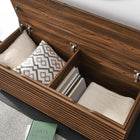 Modway Render Storage Bench - Walnut-Durable Particleboard Construction