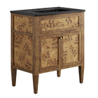 Modway Elysian 30" Wood Bathroom Vanity - Black/Brown-Modern Bathroom Vanity