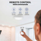 Bell+Howell Bionic Wireless Super Bright LED Ceiling Light with Remote-Remote control included: control the light from the comfort of your couch, bed or anywhere with the included compact remote control with 15 ft. range