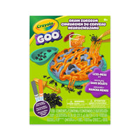 Crayola Goo Brain Surgeon Playset-Crayola goo brain surgeon playset: includes brain mold, surgical tools, 2 mini cans, goo powder pouches, extraction tool, measuring scoop, tweezers, and mix-ins - everything kids need for hours of creative slime fun.