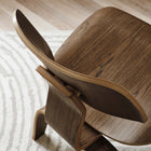 Modway Fathom Wood Lounge Chair - Walnut-Versatile Placement