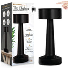 Bell and Howell The Chelsea 8.4" Modern Cordless Rechargeable Led Table Lamp - Black-3-4 hour charging time