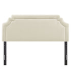 Modway Magnolia Upholstered Fabric Queen Size Headboard - Ecru-Assembly Required