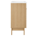 Modway Render 18" Bathroom Vanity Cabinet - Oak/White-Integrated Countertop