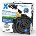 XHose Pro 50' Expandable Garden Hose-Expandable hose: expands up to 3x when water pressure rises, then shrinks back down when water is off for compact, easy storage