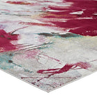 Modway Blume Abstract Floral Area Rug - 4 ft W x 6 ft L - Multicolored-Stain Resistant / Easy To Clean