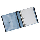 Staples Better Binder - 1-1/2" - Light Blue-D-rings close tightly to allow pages to turn easily